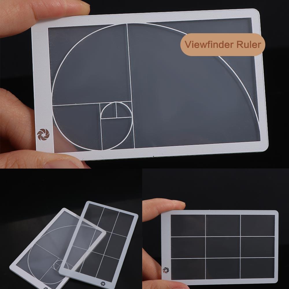 Photography Golden Ratio - مسطرة عدسة الكاميرا الشفافة للأطفال والكبار،