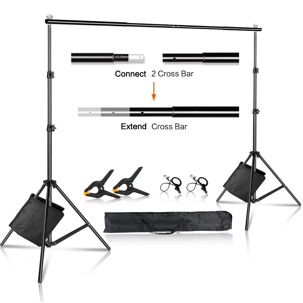 Backdrop Stand Kit - حامل خلفية للتصوير الفوتوغرافي من SH،