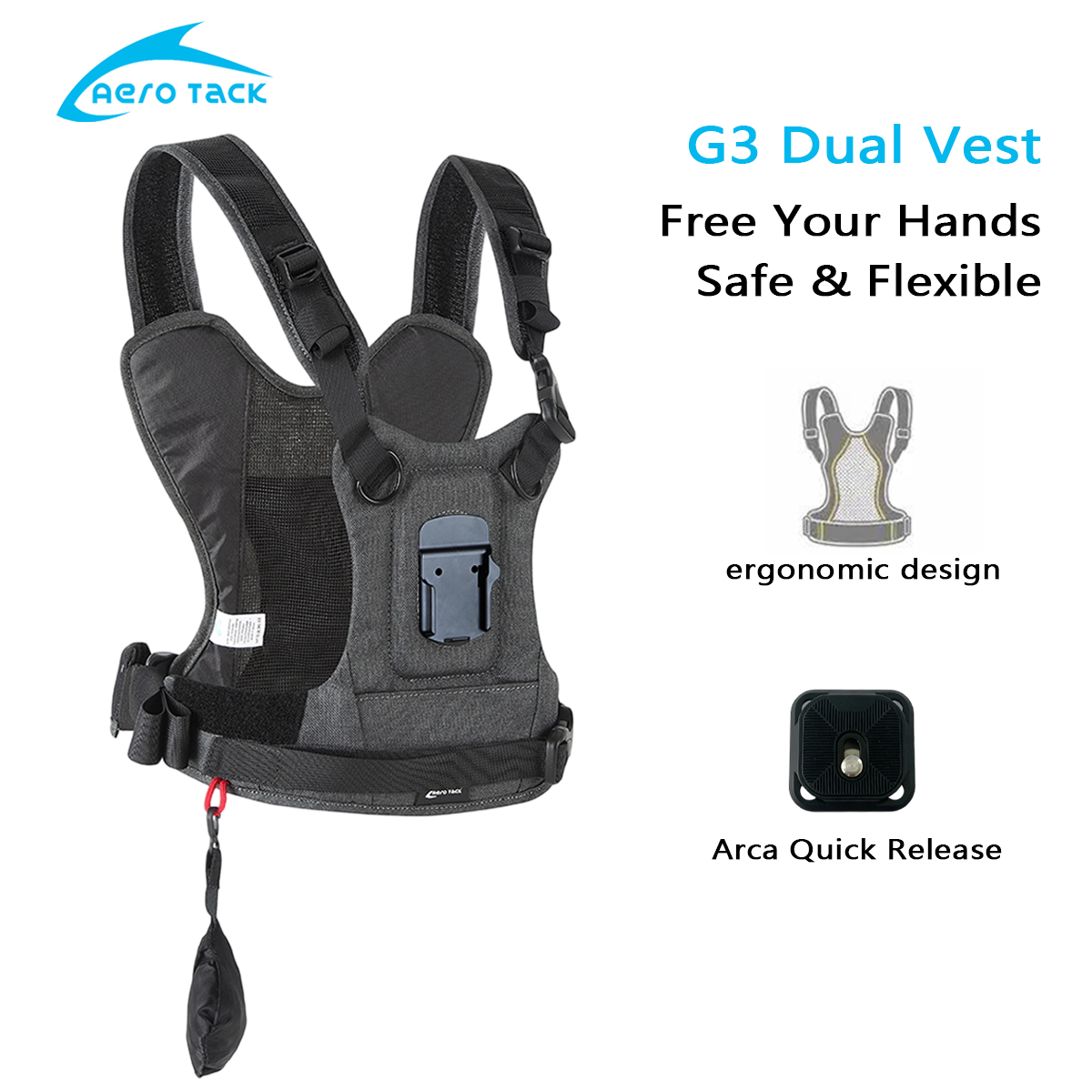 Photography Vest - حزام كاميرا Aero Tack G3، حزام