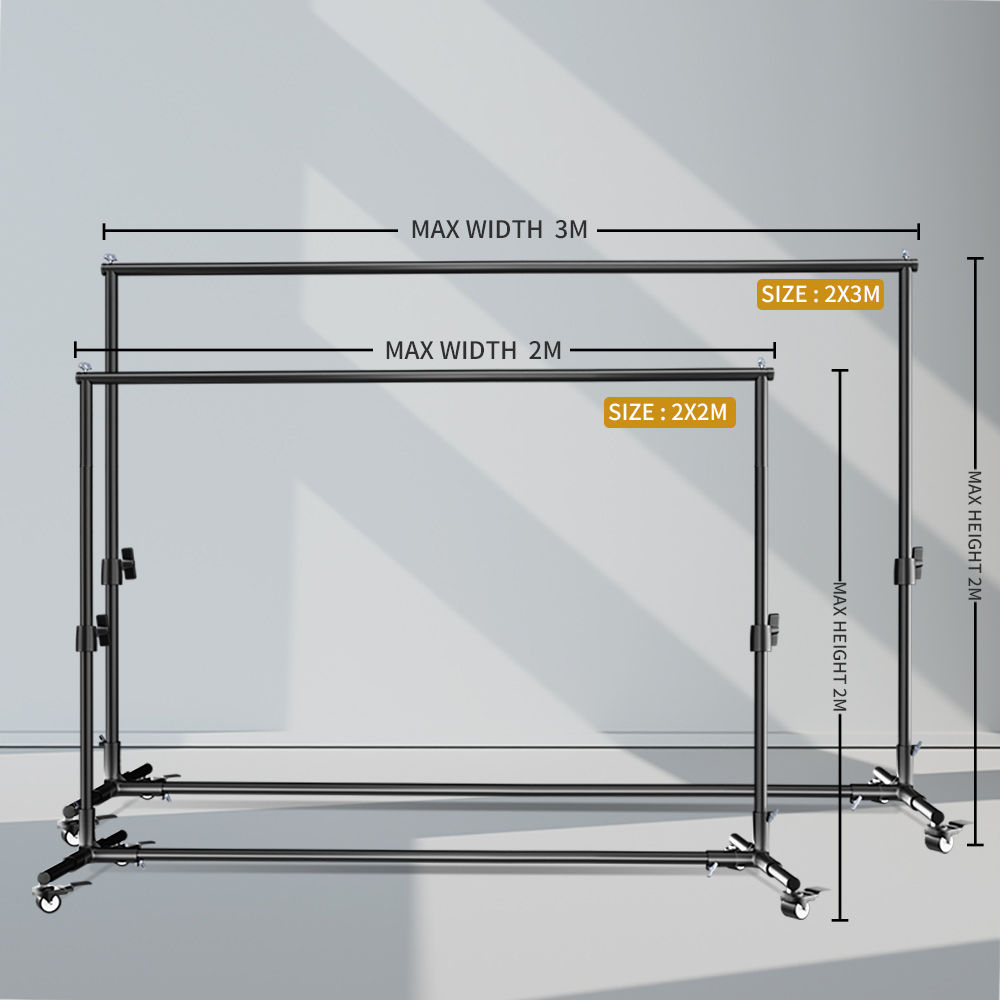 Backdrop Stand Kit - حامل خلفية SH 2X2M / 2X3M