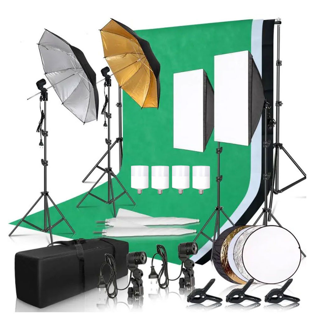 Backdrop Stand Kit - طقم إضاءة سوفت بوكس لاستوديو التصوير