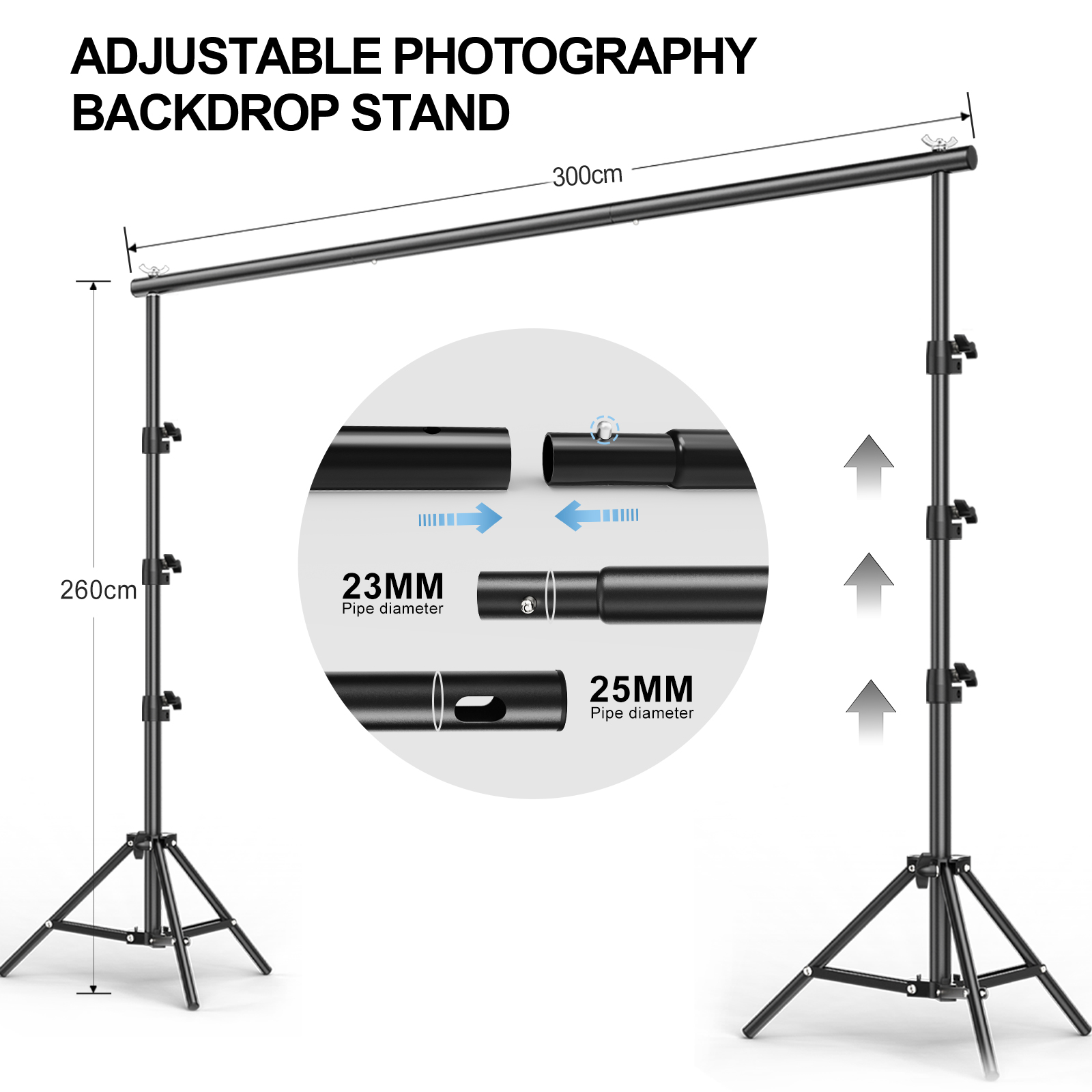 حامل خلفية تصوير قابل للتعديل  - مراجعة Backdrop Stand Kit وسعره