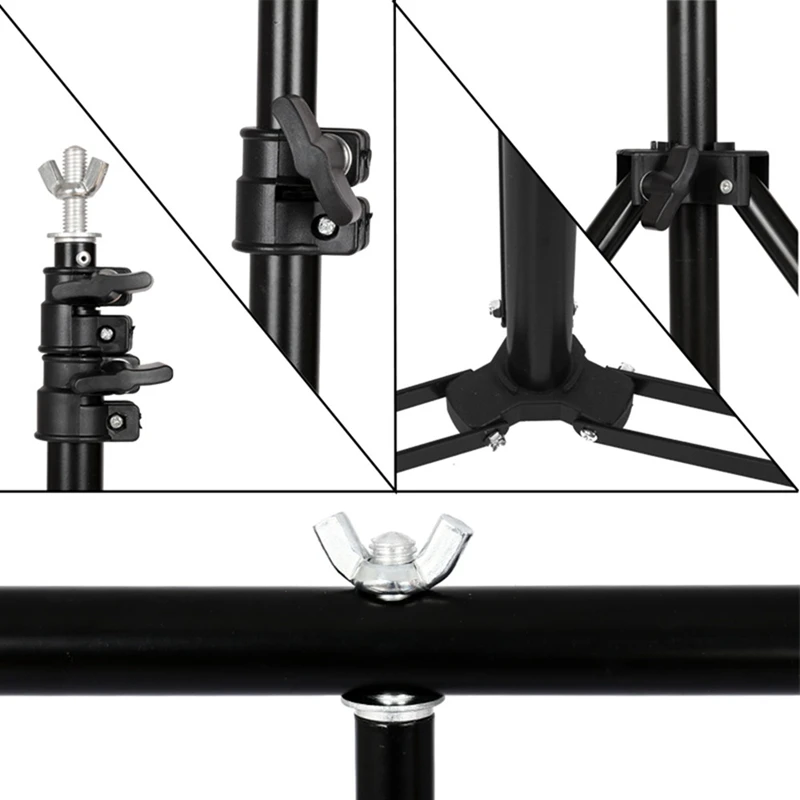 SH Photography1.5*2/2*2 متر T- - مراجعة Backdrop Stand Kit وسعره