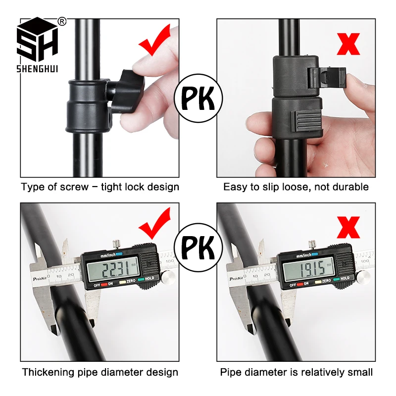 SH Photography1.5*2/2*2 متر T- - مراجعة Backdrop Stand Kit وسعره