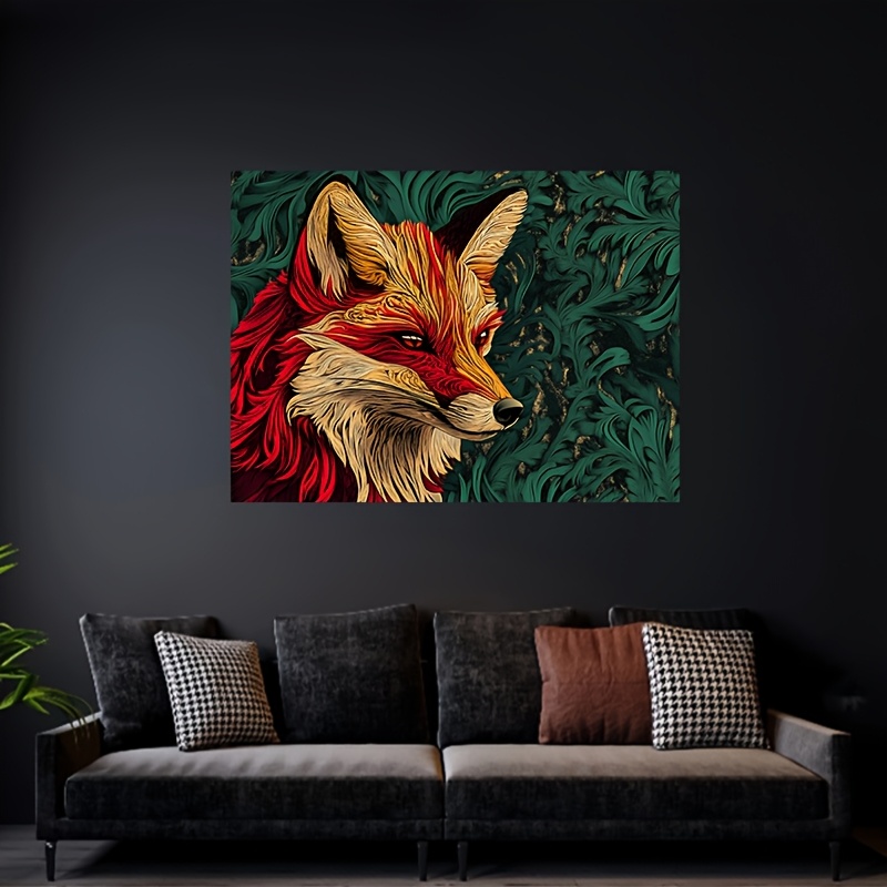 قطعة واحدة، نسيج لافتة الثعلب  - مراجعة Photography Vector وسعره