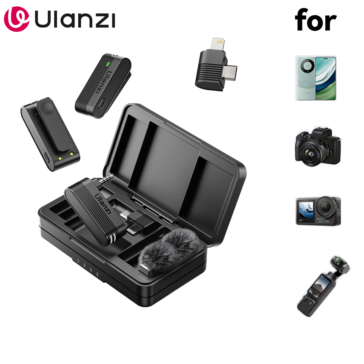 Ulanzi A100 ميكروفون الهاتف ال - مراجعة Photography Kit Xiaomi وسعره