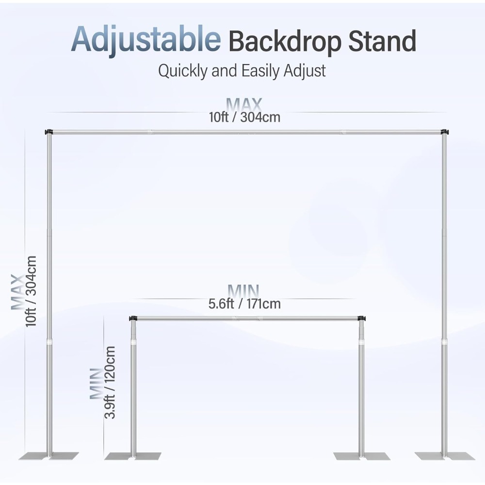 حامل خلفية قابل للتعديل 10×10  - مراجعة Backdrop Stand Kit وسعره