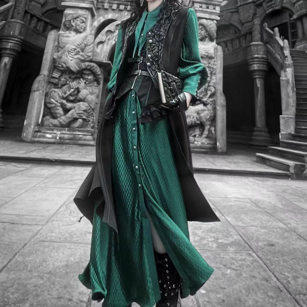 أسود داكن القوطية نمط لوليتا ا - مراجعة Photography Vest وسعره