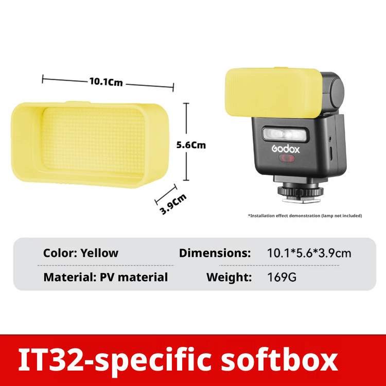 ناشر ضوء لفلاش Godox iT32 Mini - مراجعة Photography Yellow Light وسعره