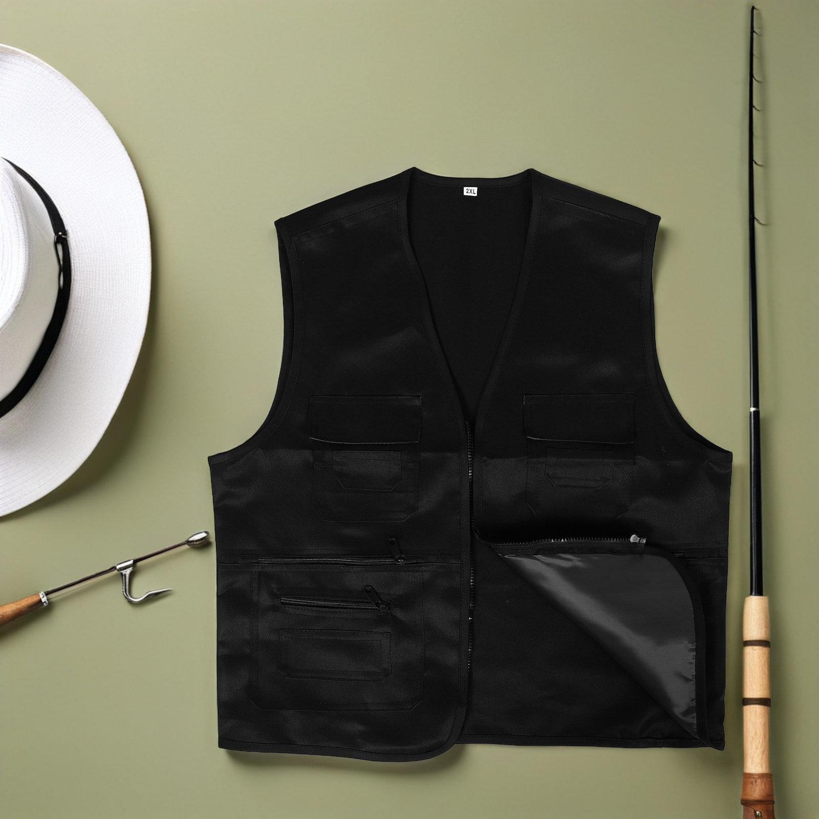 سترة رجالية متعددة الجيوب للاس - مراجعة Photography Vest وسعره