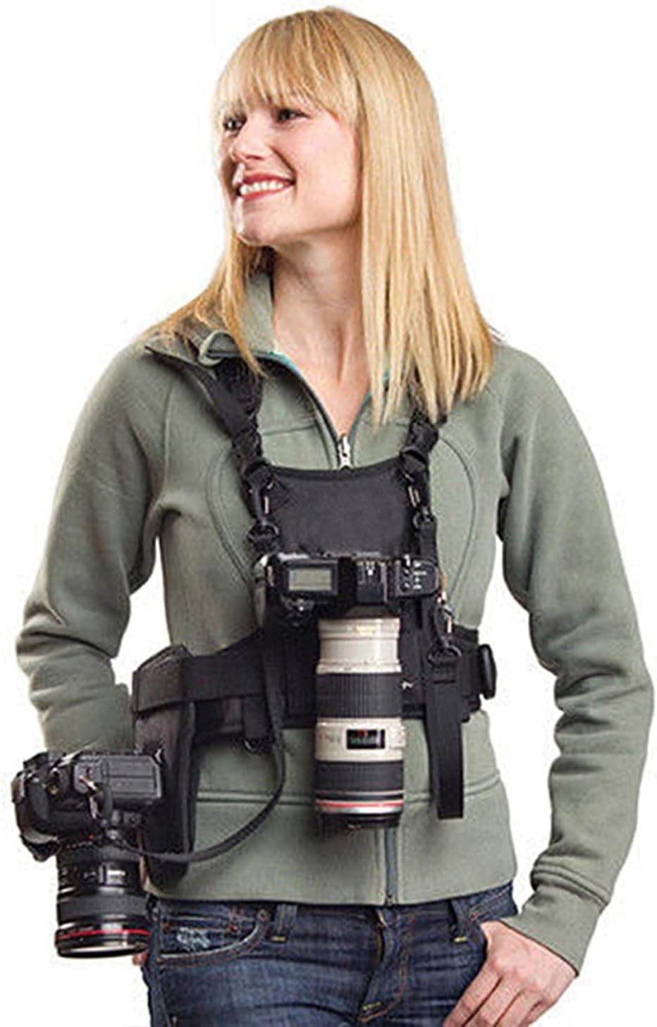 تحمل 2 DSLR كاميرا مزدوجة حزام - مراجعة Photography Vest وسعره