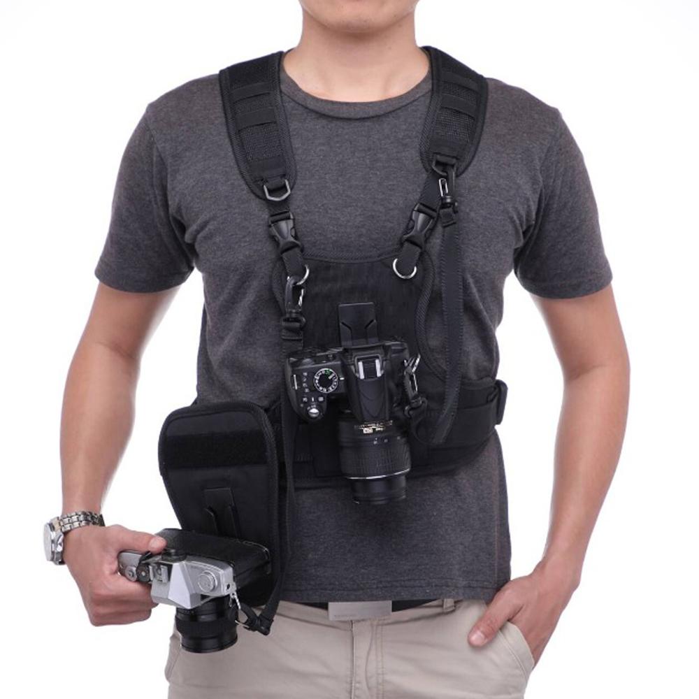 تحمل 2 DSLR كاميرا مزدوجة حزام - مراجعة Photography Vest وسعره