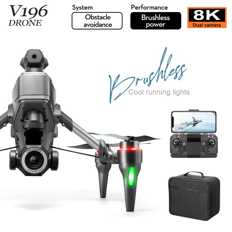 2025 V196 التلقائي تجنب العوائ - مراجعة Photography Drone وسعره