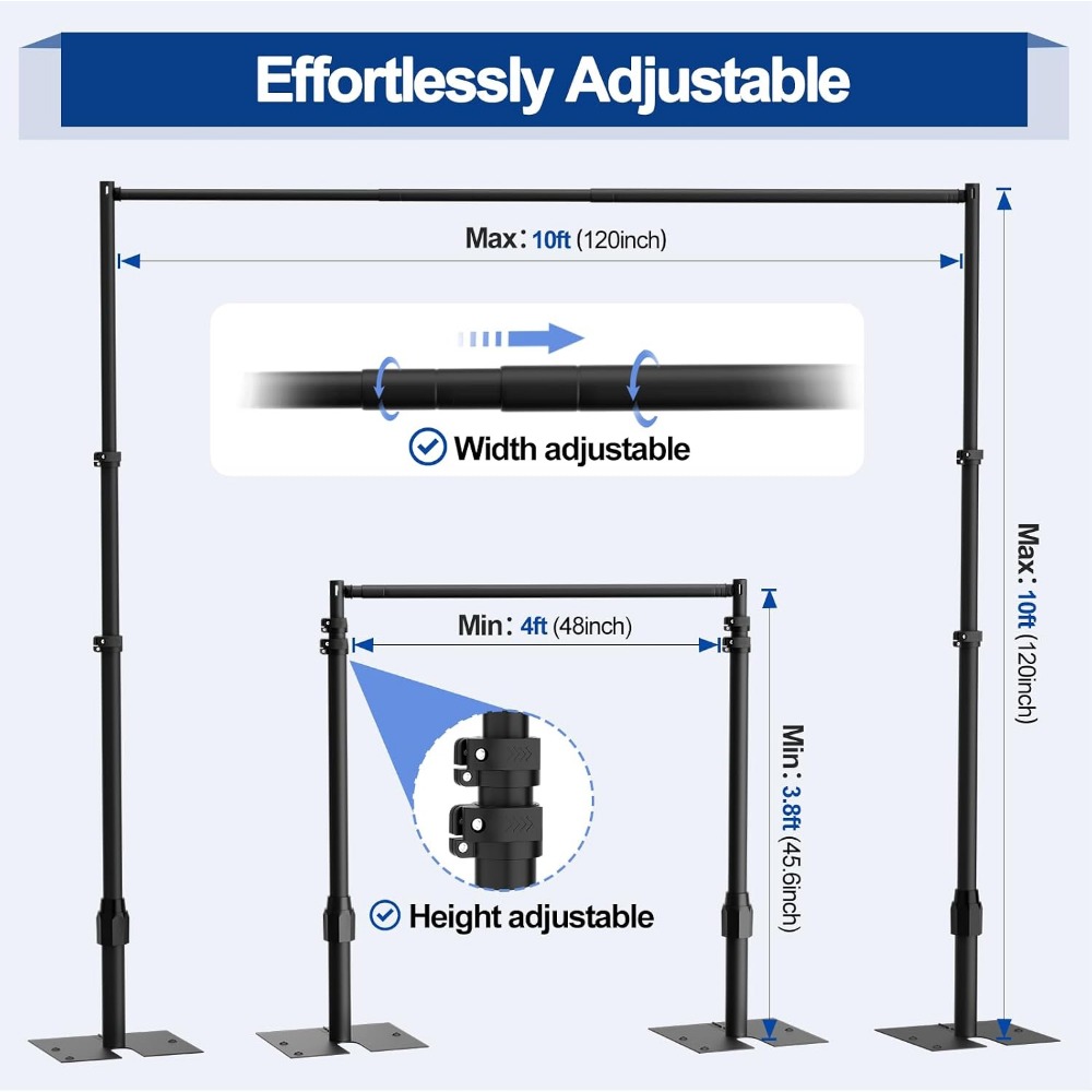 حامل خلفية EMART شديد التحمل م - مراجعة Backdrop Stand Kit وسعره