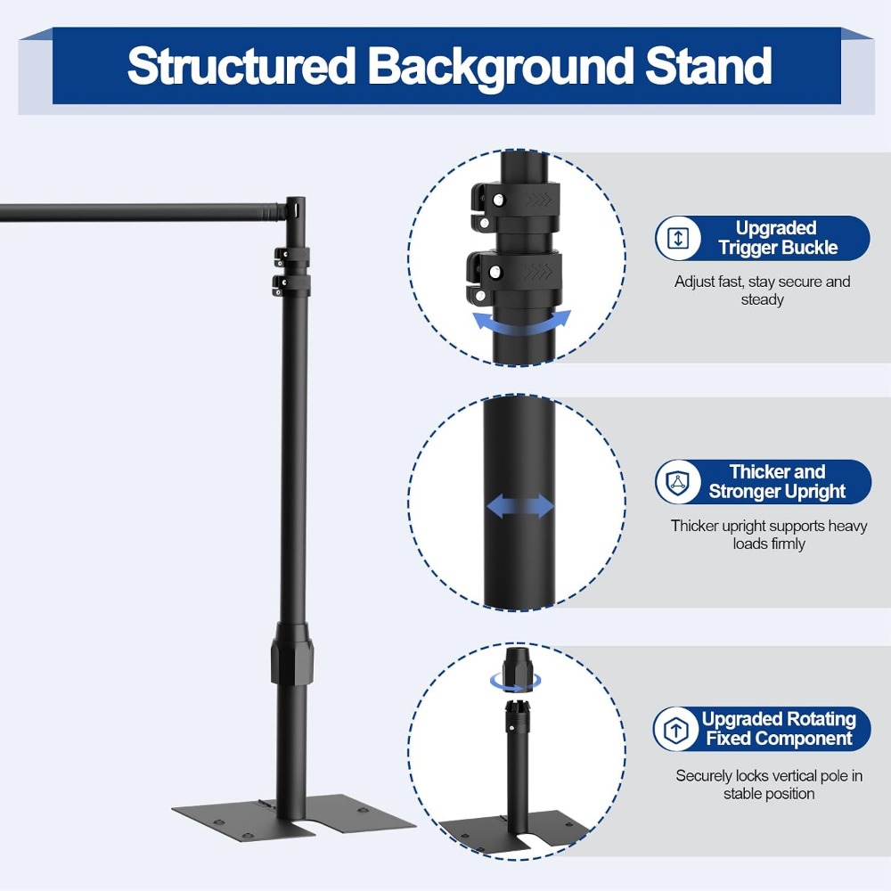 حامل خلفية EMART شديد التحمل م - مراجعة Backdrop Stand Kit وسعره